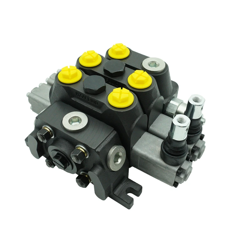 100lpm DCV100 series 1-6 spools Hydraulic Monoblock Directional manual Control Valve