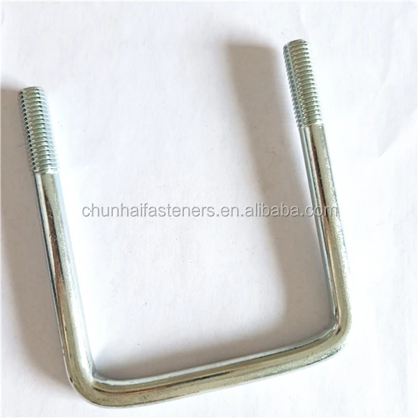 
steel square round types of u shape botl for truck chassis clamp 