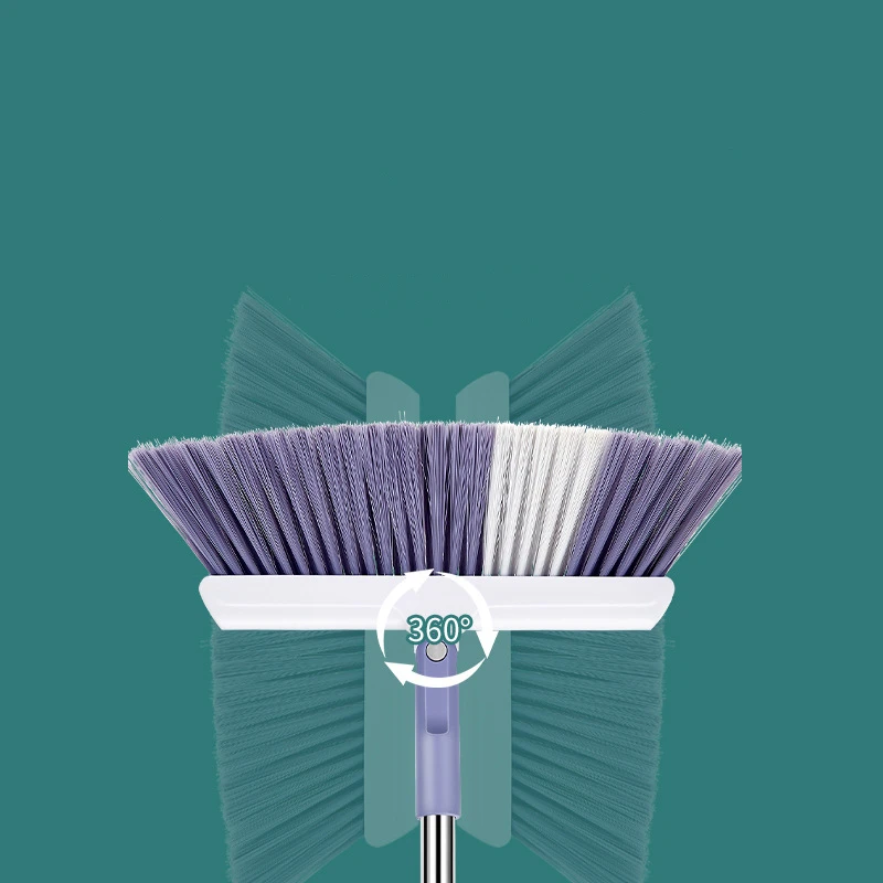 New Arrival Purple Color Multifunction Long Handled Stand Brooms & Dustpans