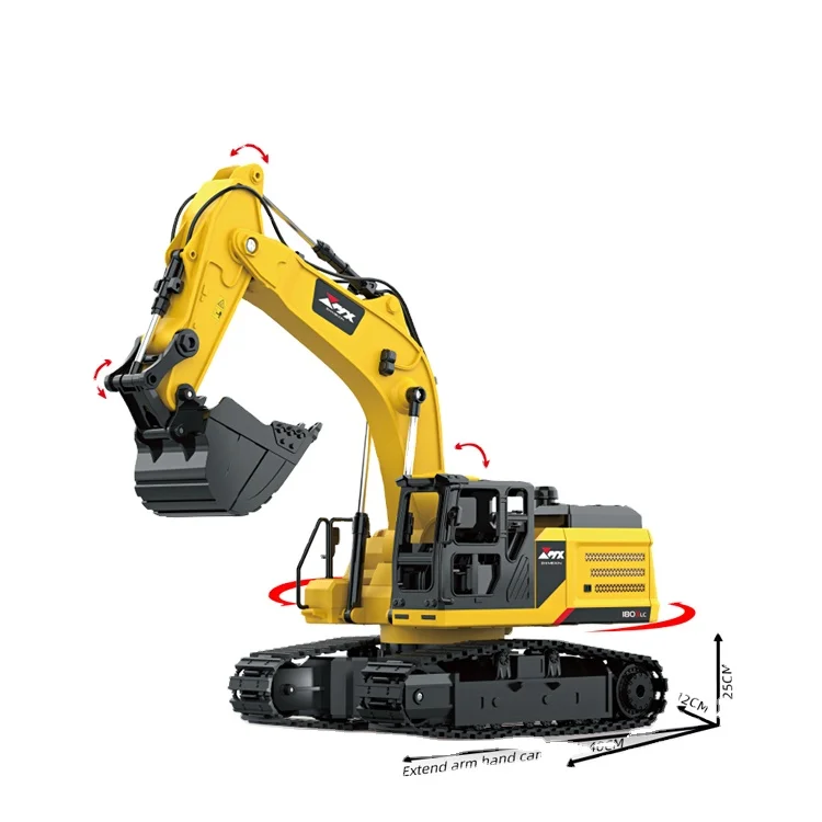 Remote Control Excavator Toy Rc Construction Vehicles Toys Engineering Series  With Simulated Spray