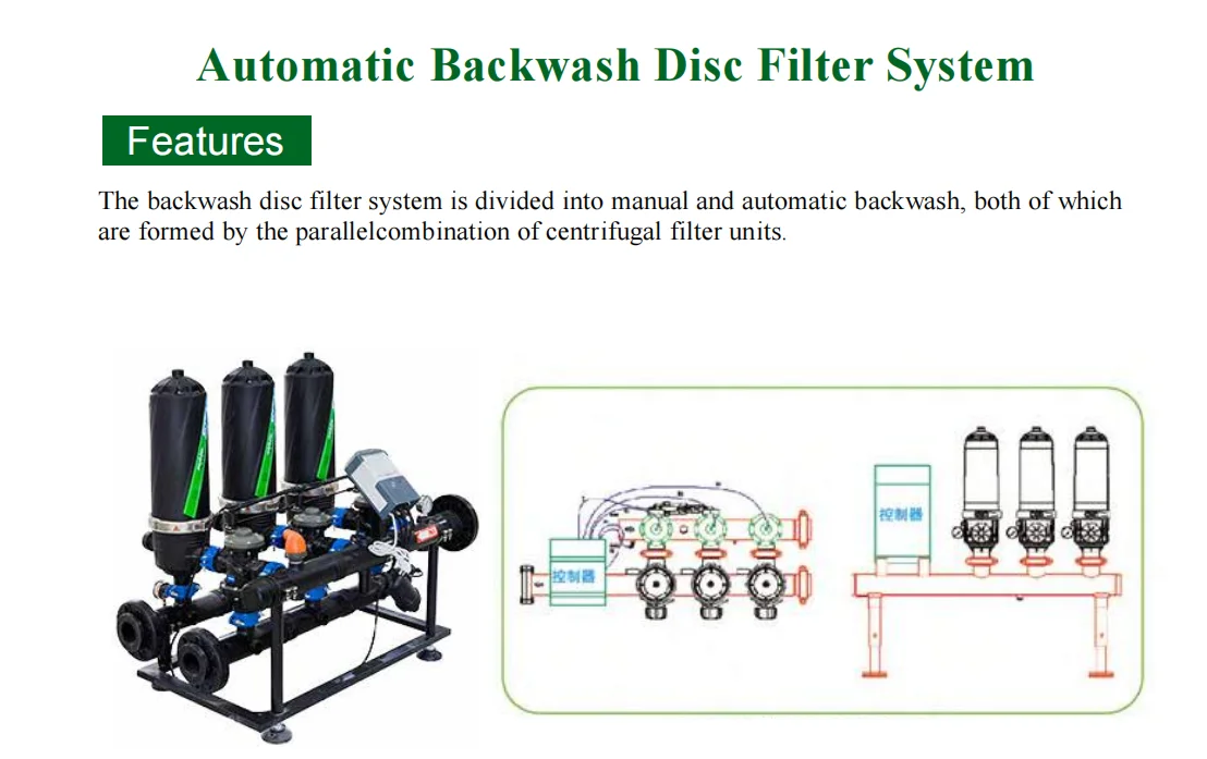 Wastewater Treatment Machine Disc Automatic Self Cleaning Filter