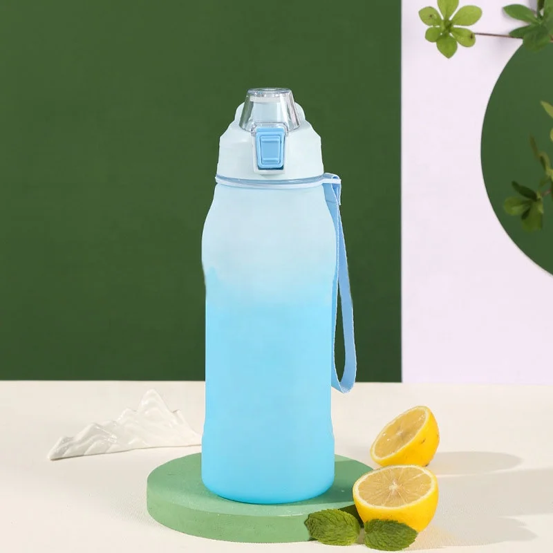 High quality Reusable BPA Free Squeeze Biking Hiking Cycling 600ml Water Bottle Sports Water Bottle with lid