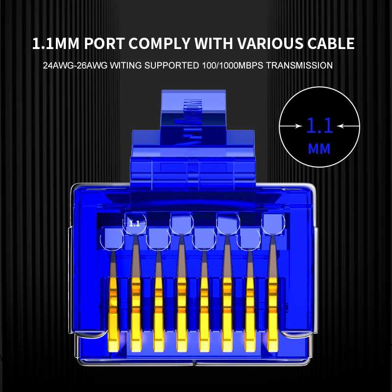 Ampcom 100 единиц STP сетевой кабель Разъем CAT6 RJ45 Lan Кабель модульный коннектор Keystone Jack