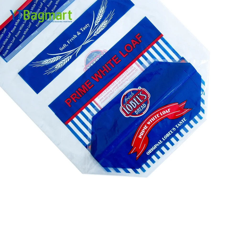 Custom Logo Printed Bakery Packaging Micro Perforated Wicket Bag Plastic Wicket Bread Bag