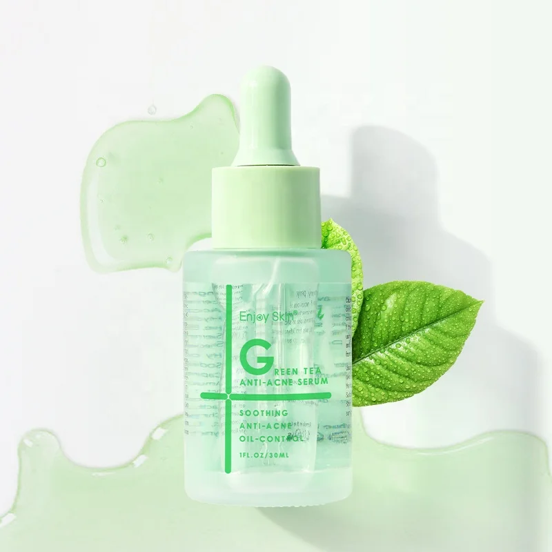 Enjoy Skin Private Label All Skin Types Green Tea Serum Face hayluronic acid Anti Acne serum beauty products for women