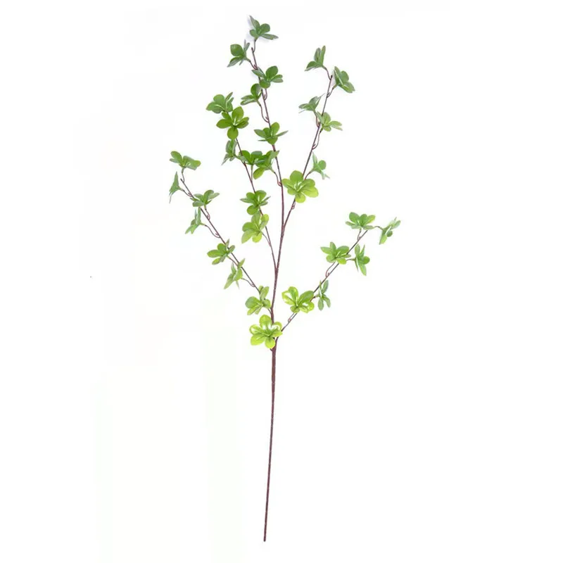 2022 New 5 forks latex real touch leaves artificial green plants for home decor