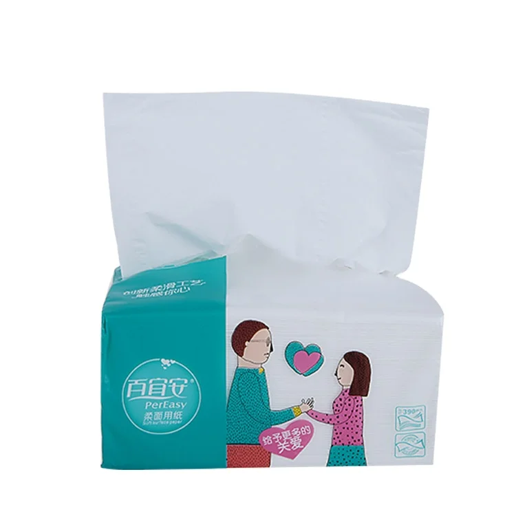 Оптовая продажа с завода, мягкая салфетка для лица, салфетка из древесной целлюлозы, Экологически чистая салфетка для лица