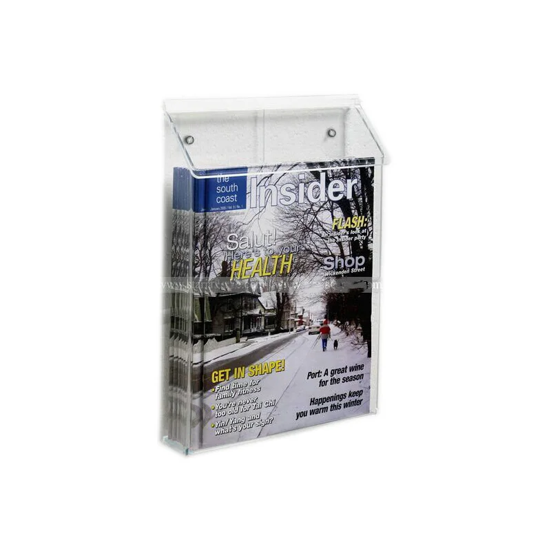 Полностью прозрачный акриловый настенный почтовый ящик однокарманный литературный