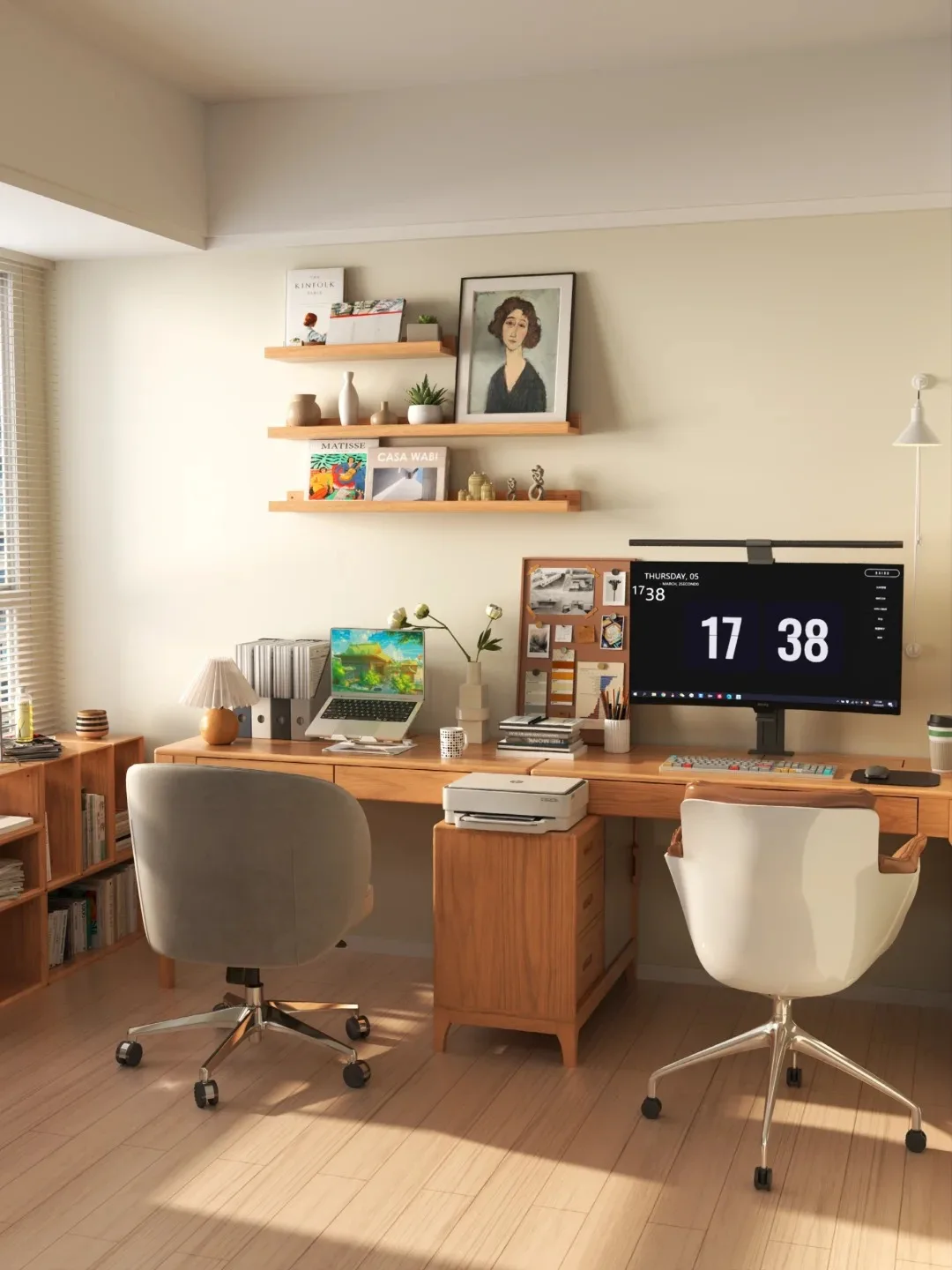 Low-cost European-style modern appearance multi-functional office furniture open work space independent desk home computer table