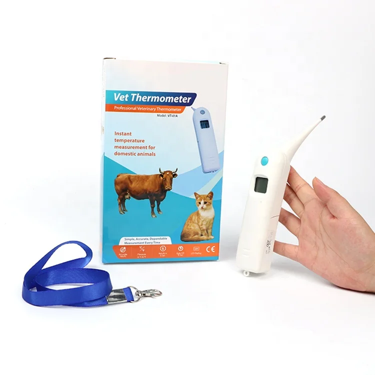  Medical Products собака Ректальный ветеринарный цифровой термометр OEM пластичной и металлическая брошь с животным в течении 15s CN;ZHE VT-01A 0 1 ℃