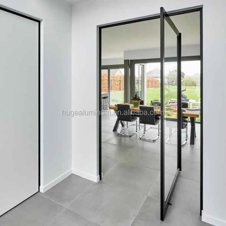 interior house design aluminum tempered glass pivot doors modern entry