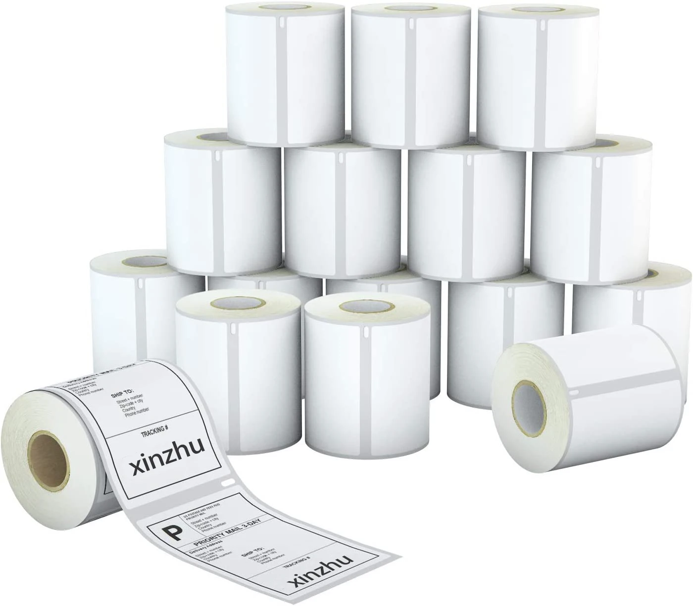 A4 direct thermal label 4x6 thermal paper sticker fold 500,Commercial Grade Thermal Shipping Labels