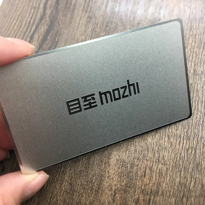 Custom Metal Business Card with Logo Design Engraved Luxury Membership Visit Card Stainless Steel Finish Laser Cut Business Card