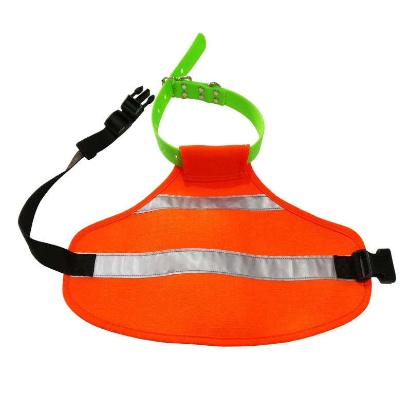 Fluorescent Orange Reflective Dog Vest High Visibility Safety Coat for Pets Classic Spring Summer Style Sustainable Polyester LH