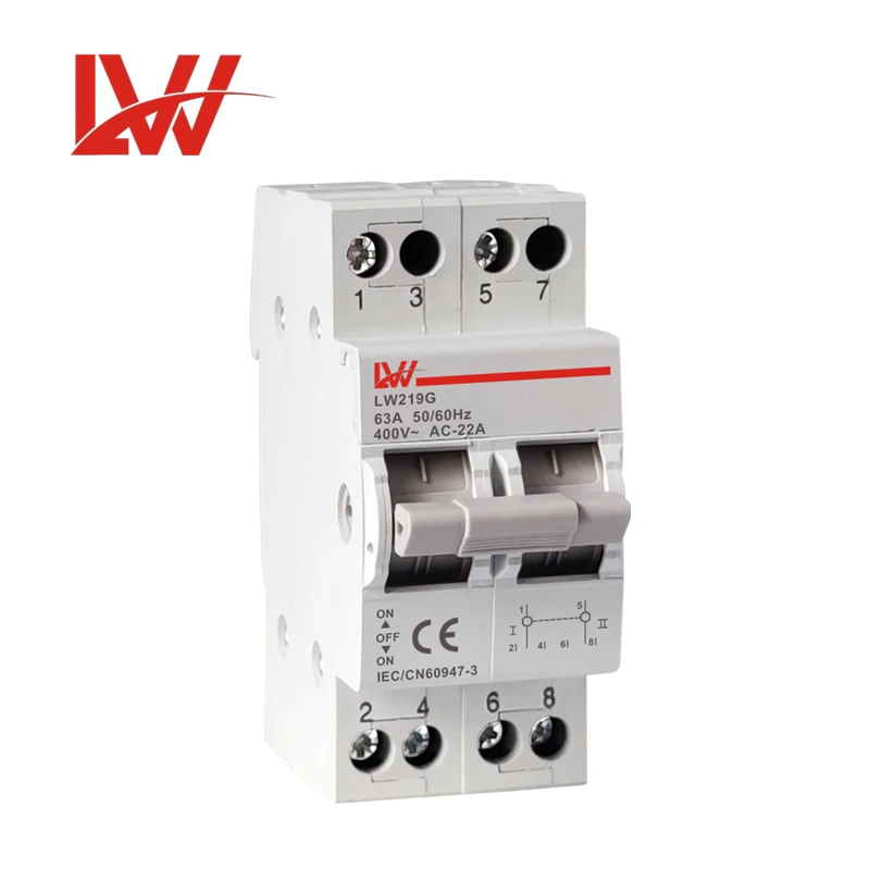 Модульный ручной переключатель SF модель 2P 32A 63А