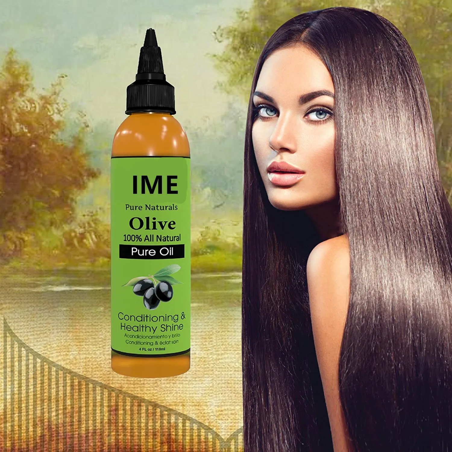 Private Label 100% Pure Natural Nourish Strengthen Replenish Elasticity & Deep Conditioning Olive Oil For All Hair Skin Types