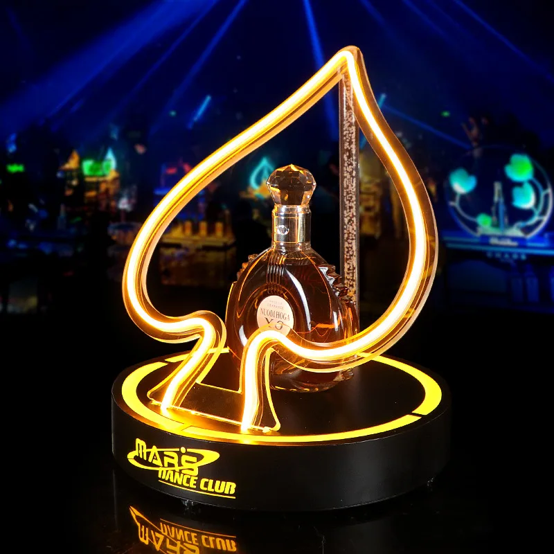 Champagne Bottle PresenterAce Of Spade Glorifier Neon SignChampagne Bottle Presenter Ace Of Spade Glorifier Neon Sign
