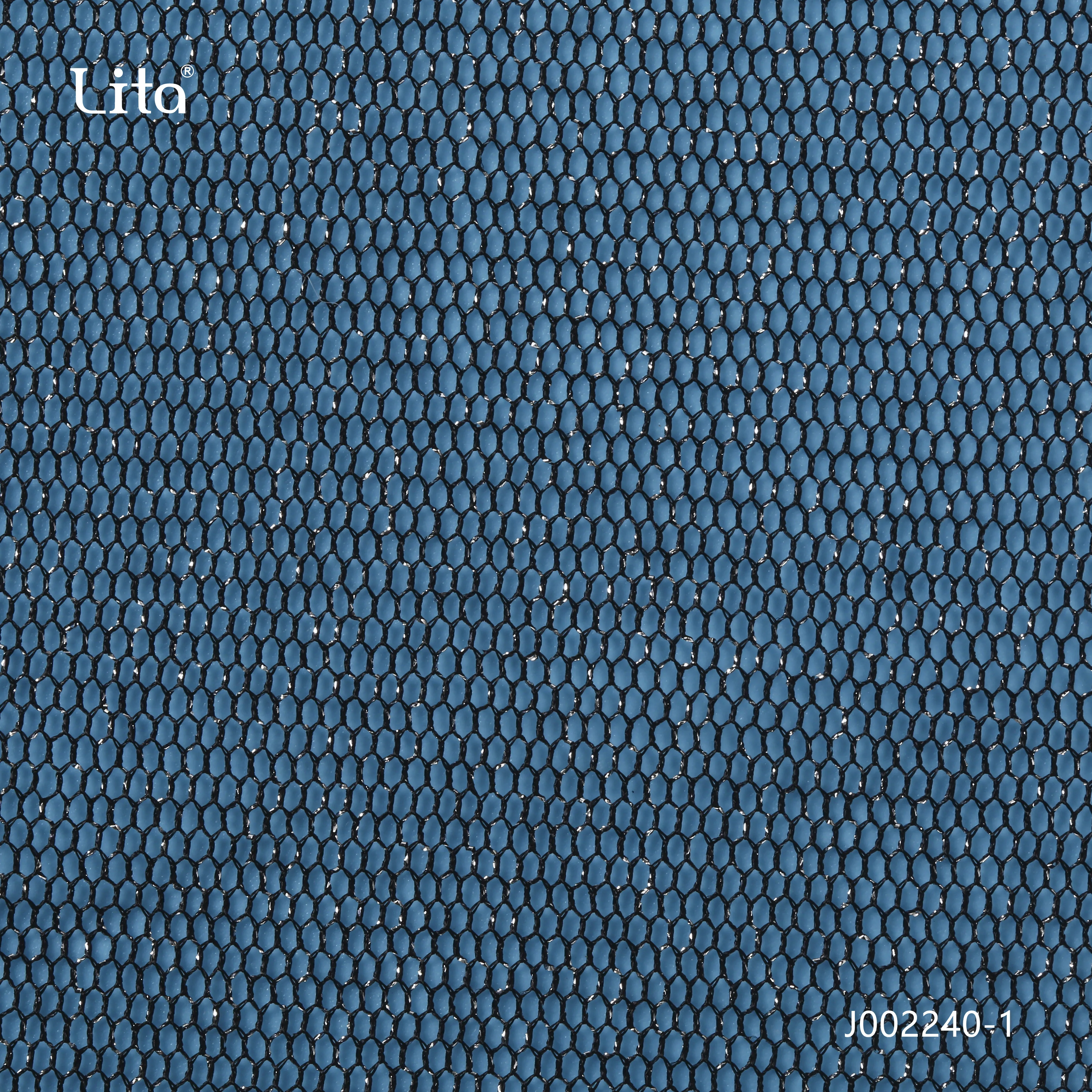 silver and gold  fabric hexagonal tulle 100%nylon mesh fabric elegant element dress accessories lurex mesh