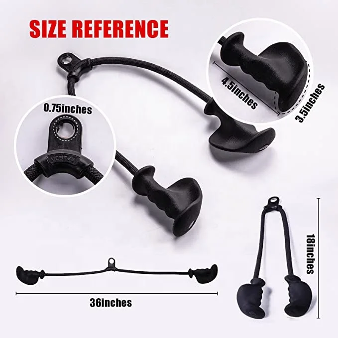 ONESTARSPORTS 2024-2025 New Tpe Durable Heavy Duty Pulldown Rope With Tpe Bar Fitness Attachment Cable Machine Nylon Tricep Rope