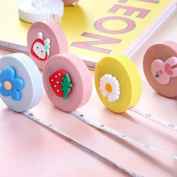 150cm 60 inch Cute Multicolor Mini Sewing Cloth Retractable Measuring Tape PVC Measuring Tape