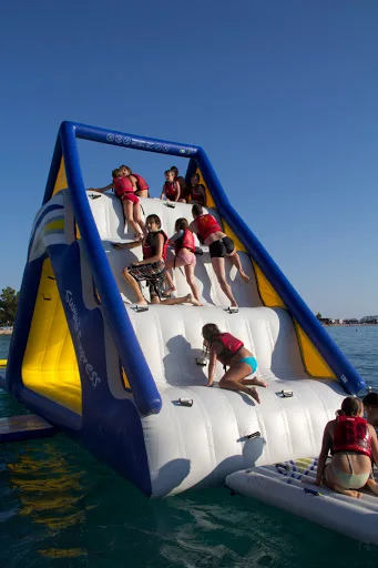  2021 hottest Water Park large sealed air tight Inflatable Floating Aqua for customized