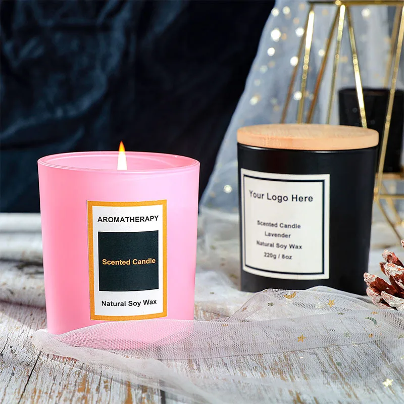 Vanilla Scent Crystal Organic Wax Paraffin Soy Candle