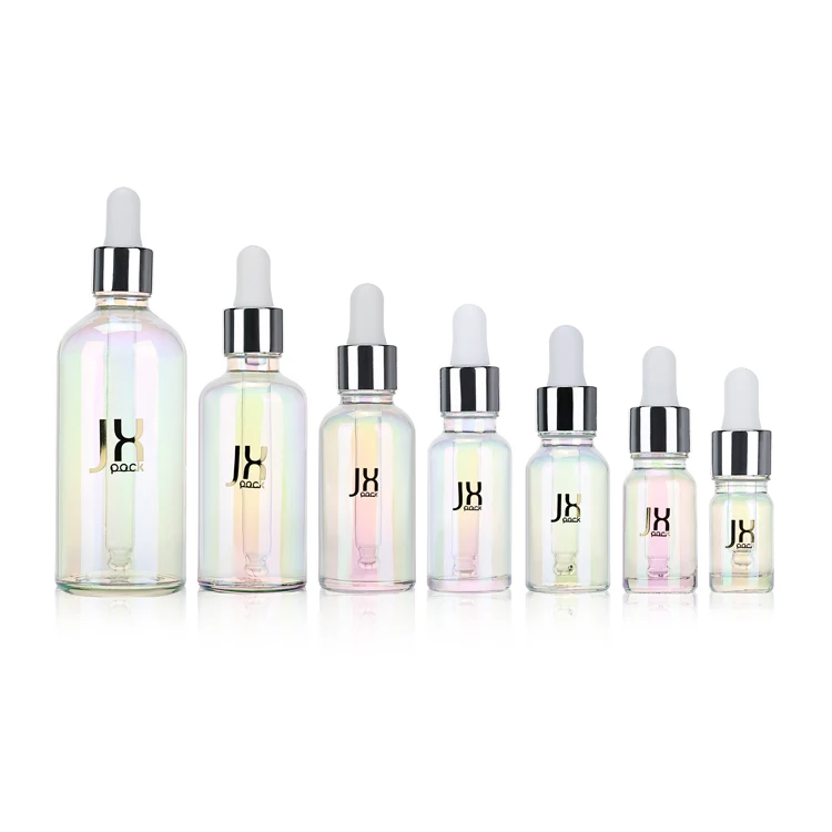 Wholesale 5 10 15 20 30 50 100 ml Round Hair Oil Essential Oil Glass Dropper Bottle with Glass Pipette