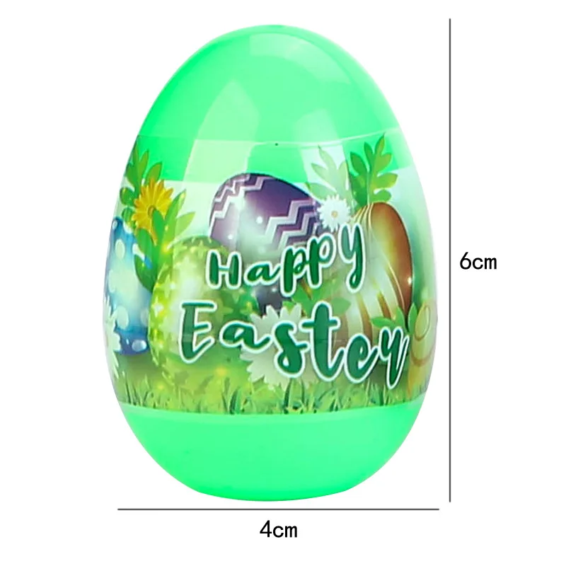 Jincan Professional production of twisted egg Easter eggs 6*4cm twisted egg Easter party capsule shell blind