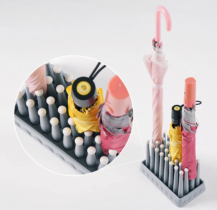 Custom Color Household receive Plastic Light Mini  Storage Rack Umbrella Holder Umbrella Stand