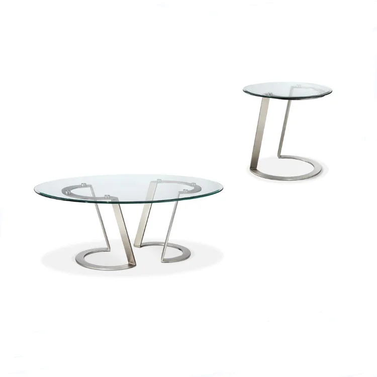 Китайская дешевая современная мебель для гостиной, металлическая основа, Овальный маленький кофейный столик