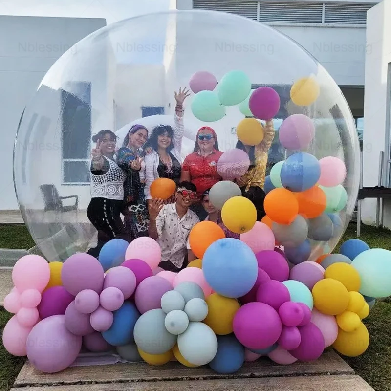 Kids Party Balloons Fun House Giant Clear Inflatable Crystal Igloo Dome Bubble Tent Transparent Inflatable Bubble Balloons House