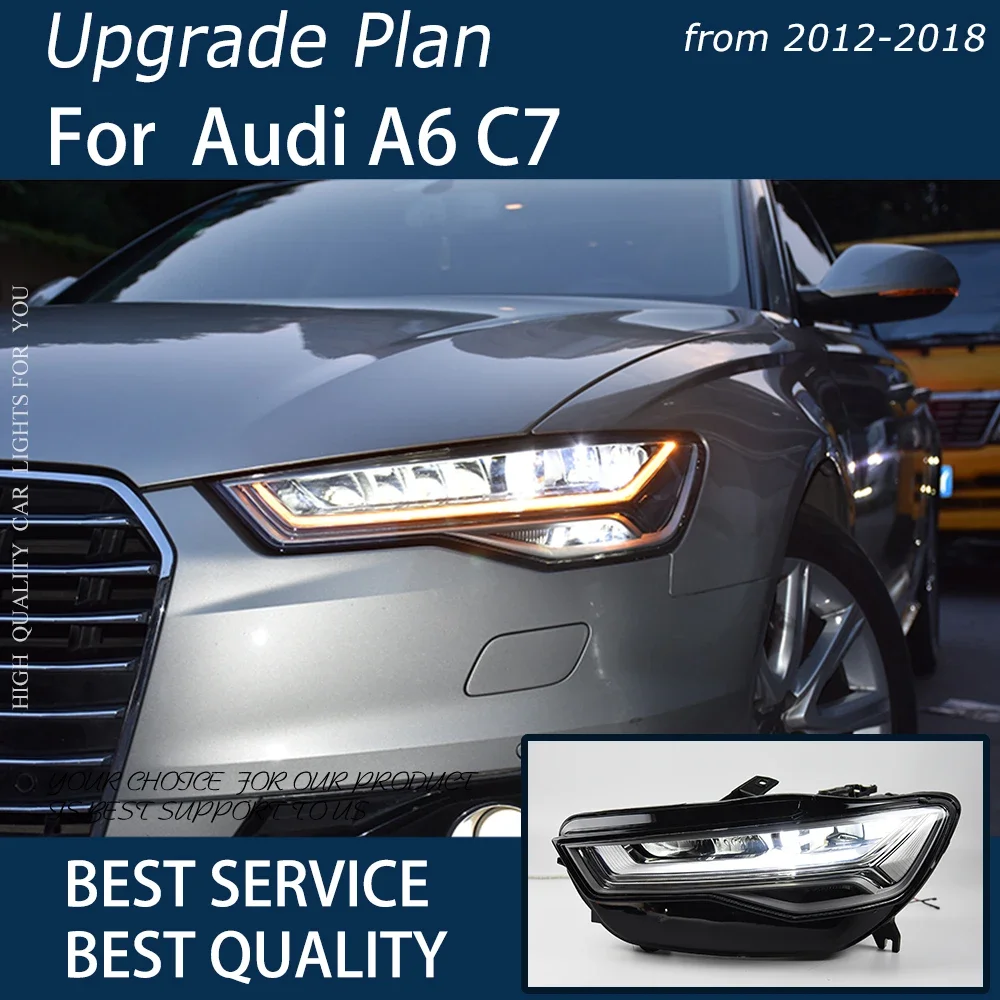 Car Lights for A6 2012-2018 A6L C7 LED Auto Headlight Assembly Upgrade High Configure C7PA