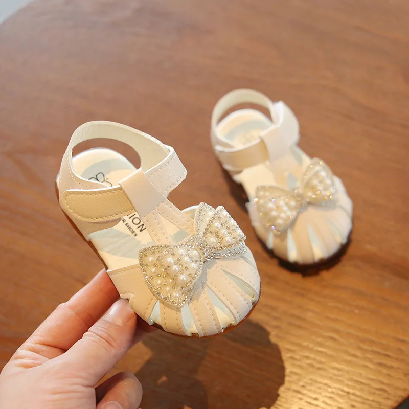 New Arrival Little Girls Fashion Shoes Summer Princess Dance Party Plastic Kids Prewalker Toddler Sandals