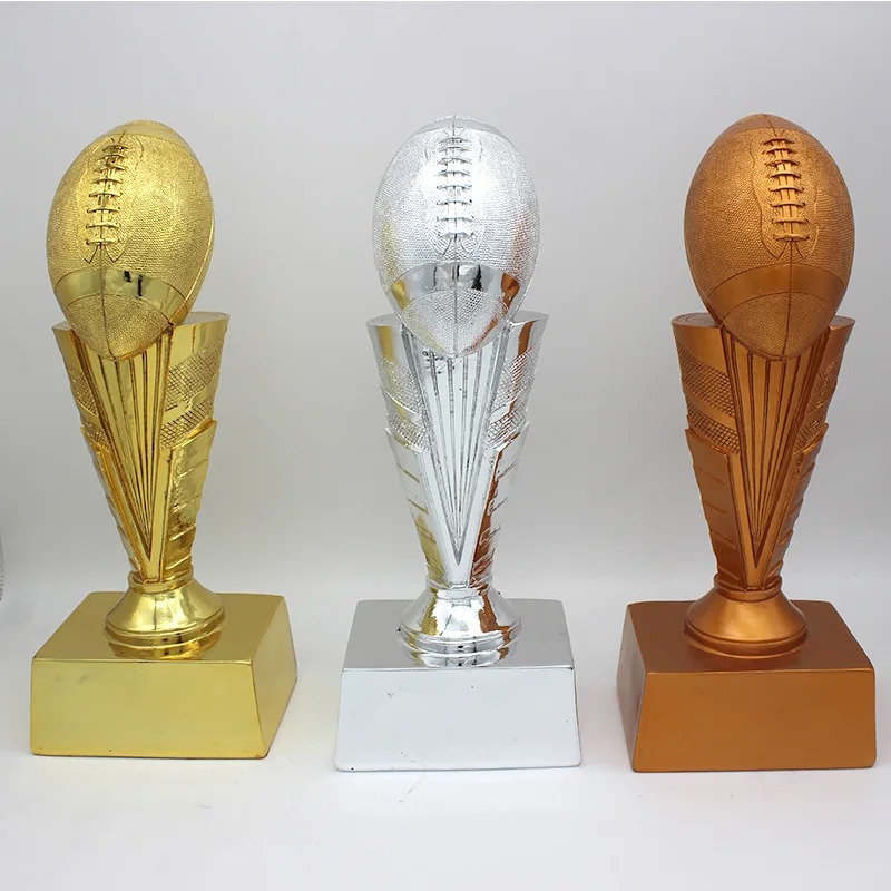 Wholesale Custom Sport Trophies  American Bowl Rugby Trophy Sports Customized Metal Sports Trophy