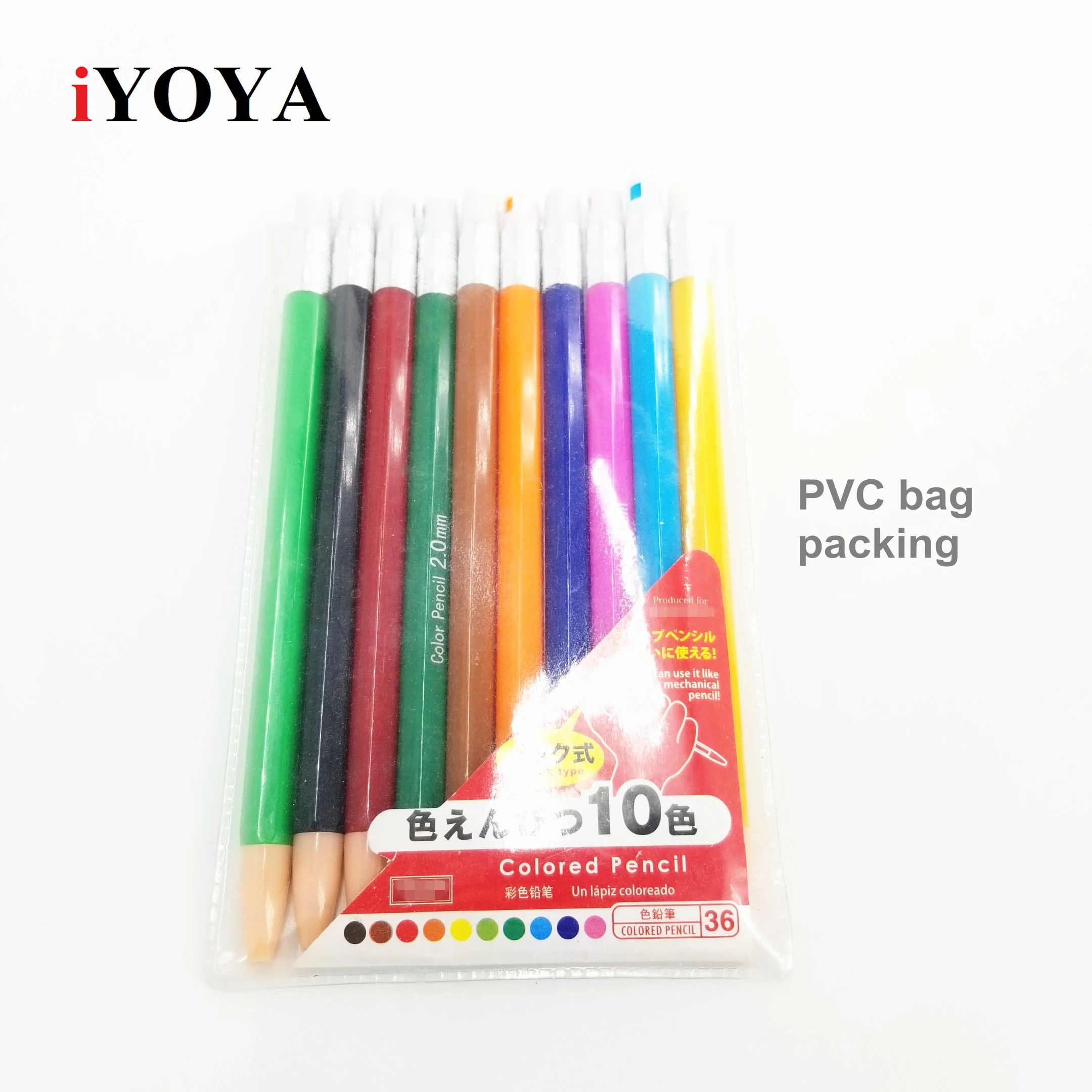 2.0mm colored mechanical pencil with color lead 12 packs