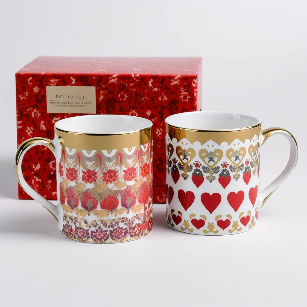 guangzhou ceramic couple mugs ceramic heart valentines day ceramic mug