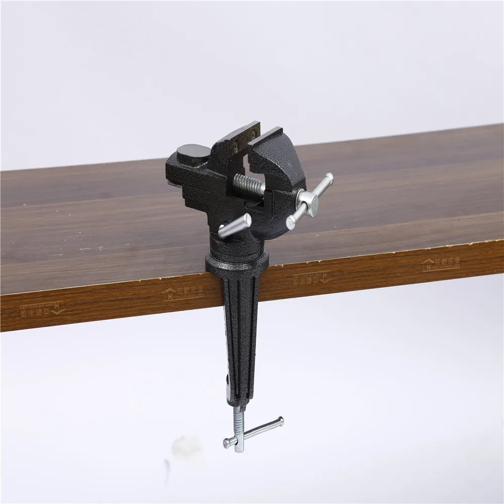 
Fixed table vise with drill clamp Drill Clamp Fixed Table Vise Universal Bench Vise 