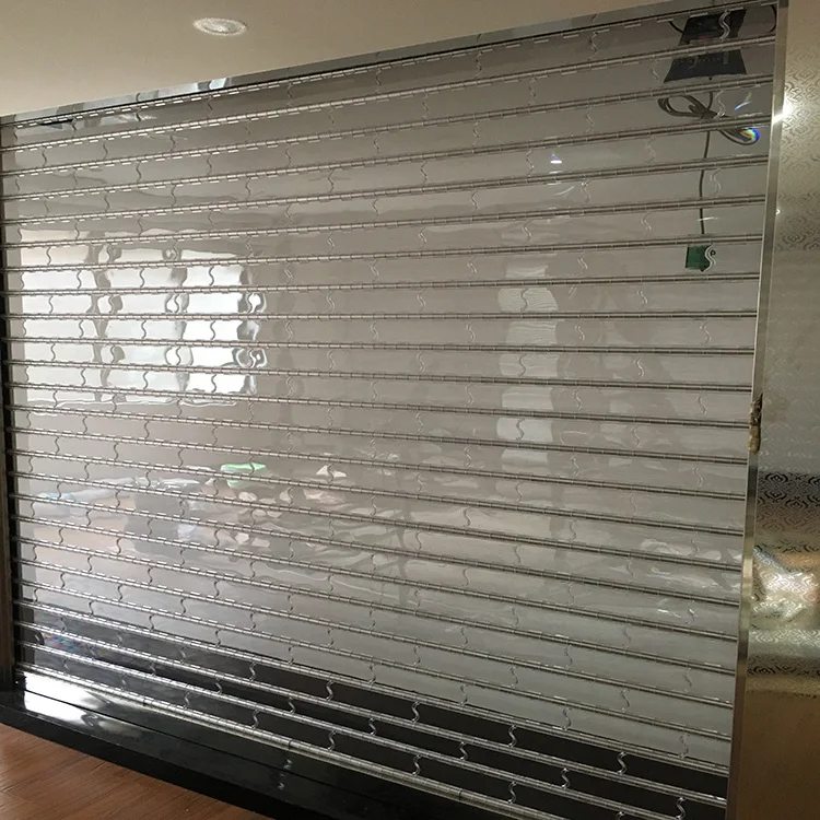 Temporary Plastic Easy Open Temporary Shopping Mall  Interior crystal door