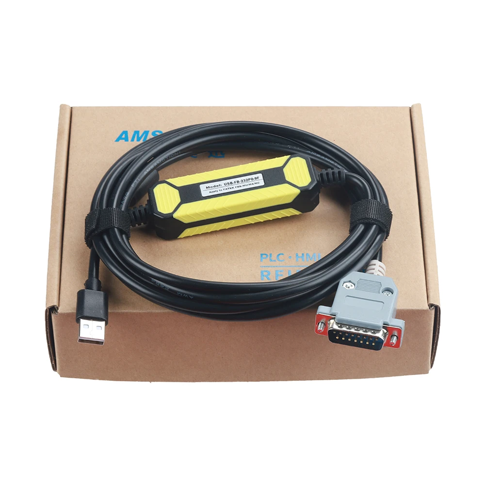 USB-FB-232P0-9F For Fatek FBE-MU MA MC Series PLC Programming Cable USB Version To RS232 Adapter