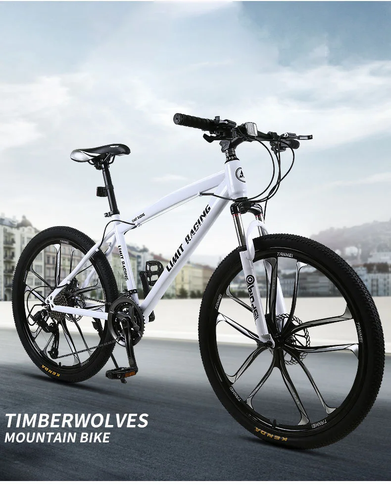 Wholesale 21/24/27-speed Racing Bike Carbon Steel Frame Shock Absorption Mountain Bike 26 Inch Bicycle For Adults