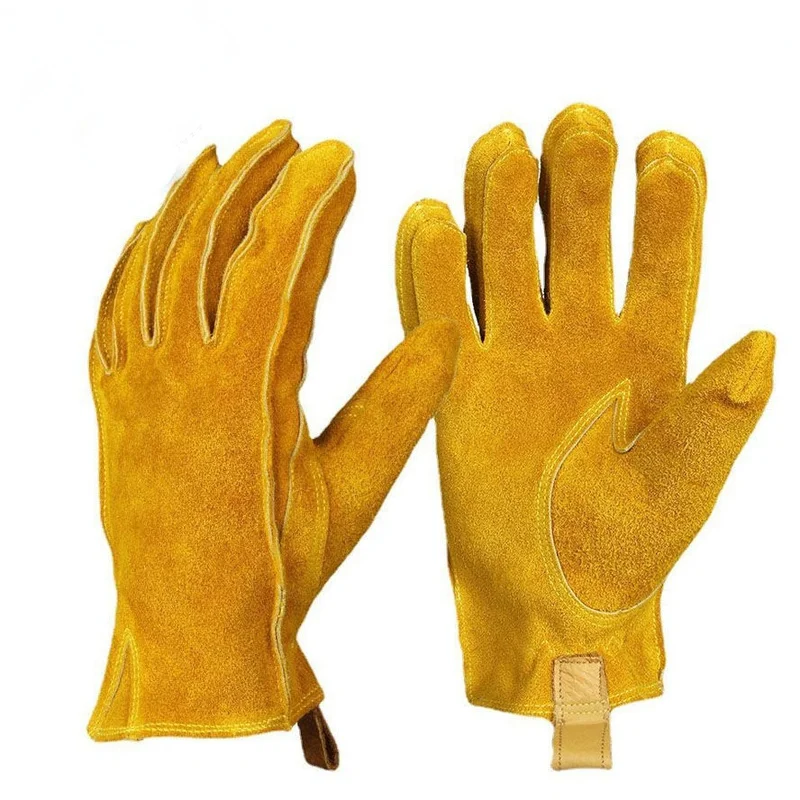 Мотоциклетные Перчатки для активного отдыха, Велоспорт, кемпинг, альпинизм, работы, Нескользящие износостойкие ветрозащитные кожаные перчатки в стиле ретро, велосипедные комплекты