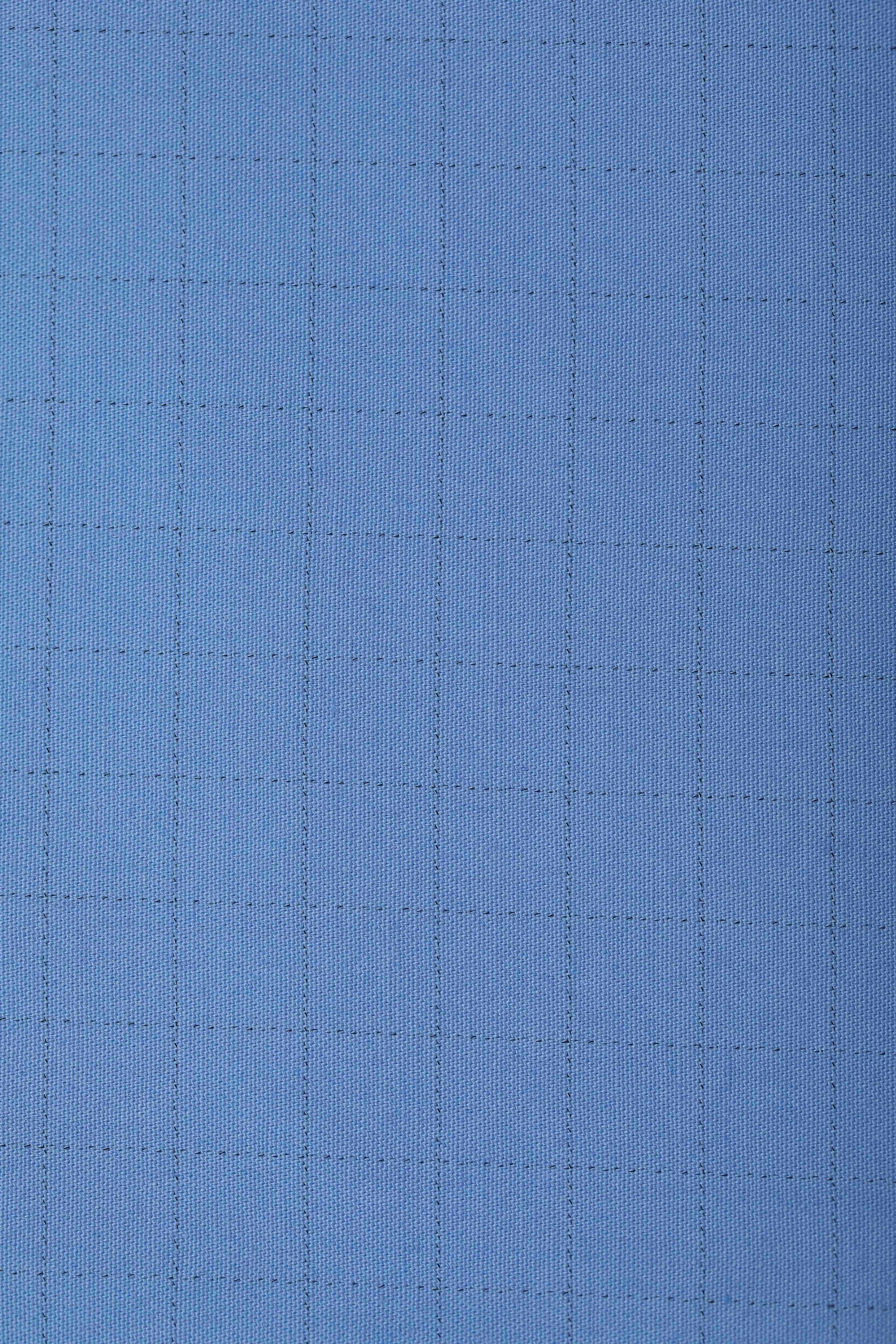 60% Cotton 40% Polyester Rip-Stop Twill Fabric in Ligdark Grey for Uniforms Suits Dresses Bags