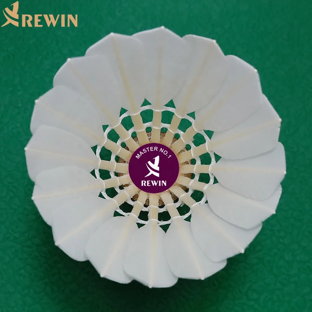 AS 50 Top Quality Goose Feather Badminton Shuttlecock Ball for Professional Tournament Best Durability 12pcs shuttle cock