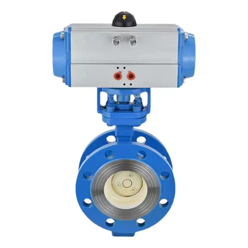 2 Inch Stainless Steel High Temperature Steam Explosion-Proof Pneumatic Hard Seal Flange Butterfly Valve