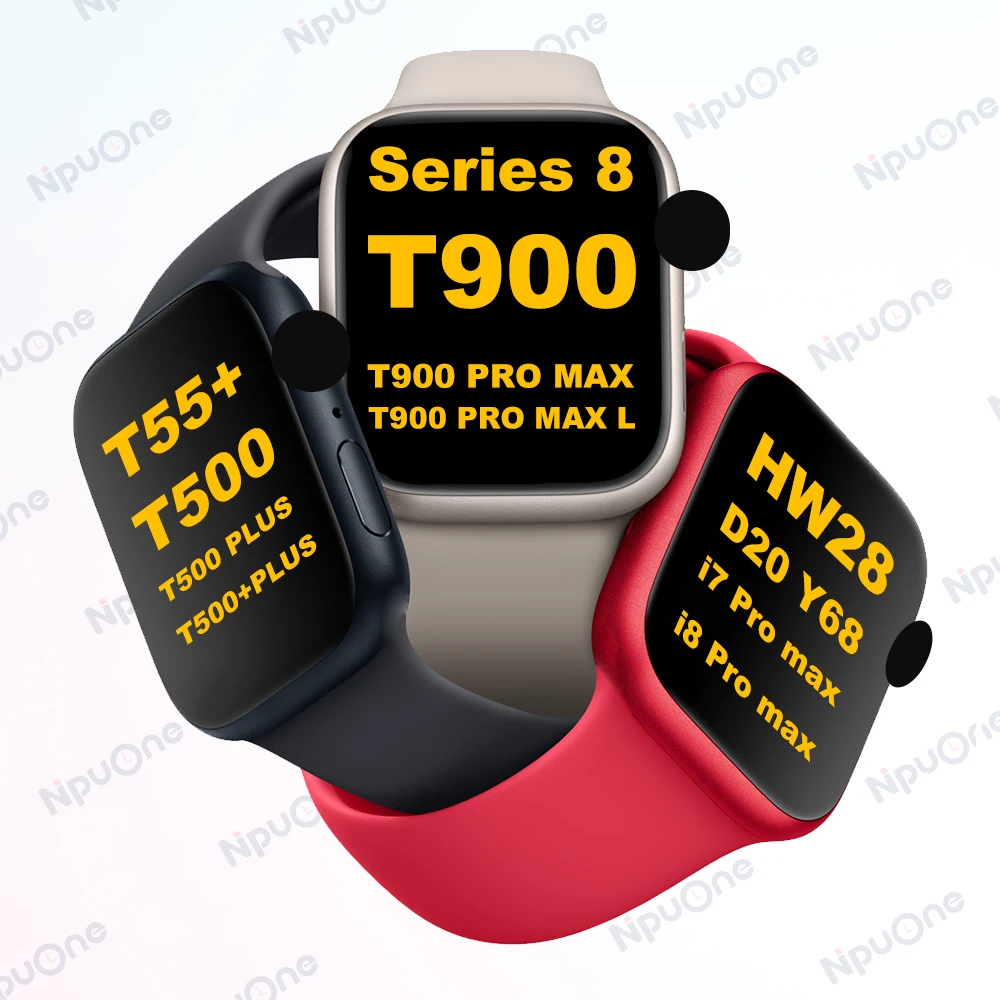Смарт-часы t500 plus серии 6 t55 7 pro max i7 часы 8