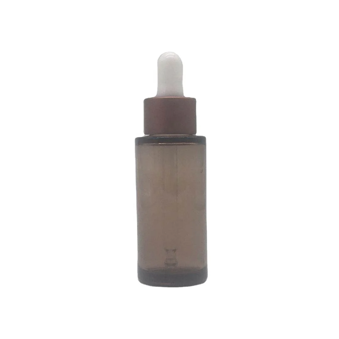 30ml amber plastic essential oil petg bottle with child resistant screw cap