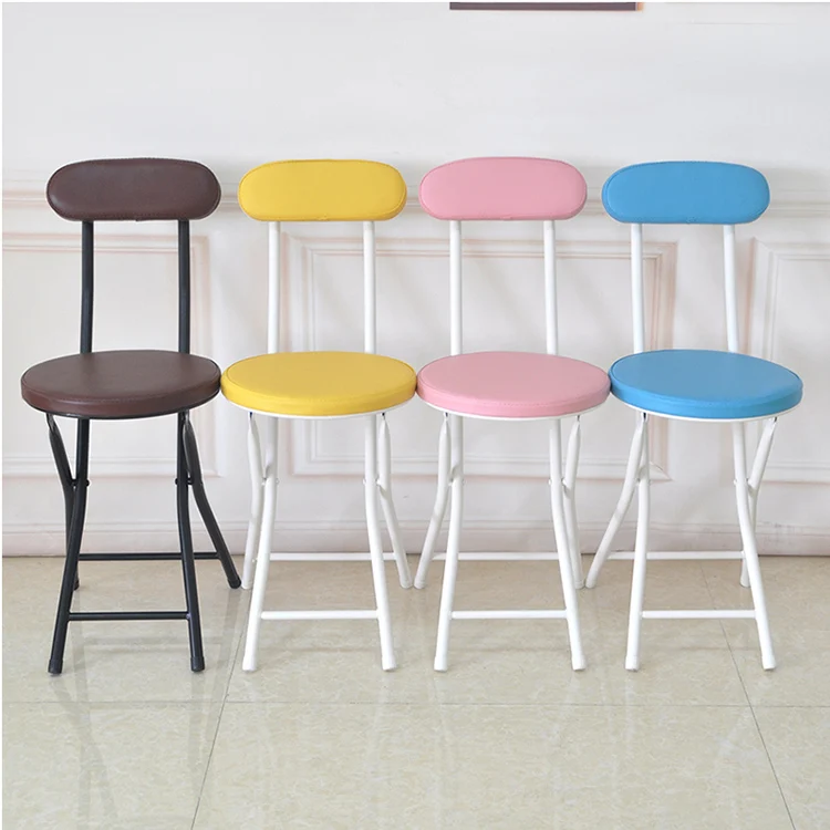 
Wholesale multi color used metal folding outdoor chair with back 