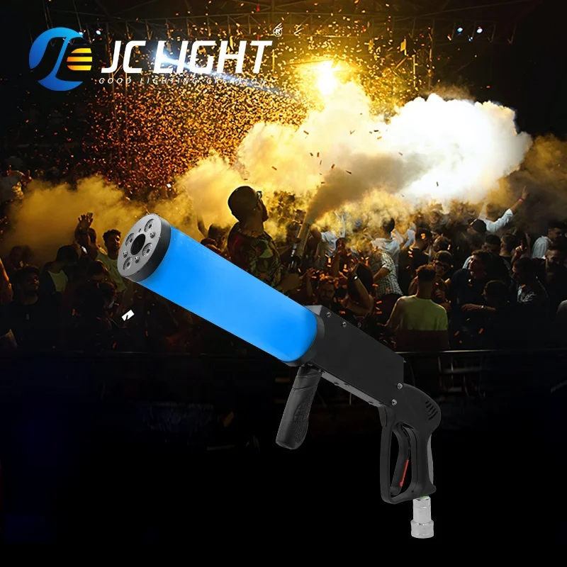 Fast Delivery DJ Equipment DMX Co2 Gun Jet Machine Stage RGB LED Co2 Smoke Fog DJ Gun For Wedding Disco Nightclub Party