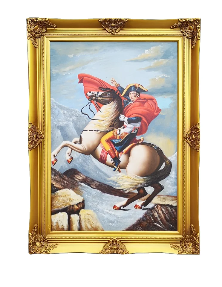 Wholesale Classical Golden Wooden Gold Leaf Ornate Antique Baroque Picture Frame UV and Silk Screen Printing Options