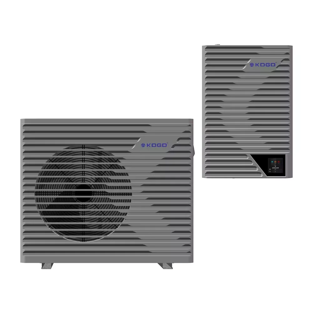 2024 EU R32 DC Inverter EVI 8-30KW Stainless Steel Split Air Water Heat Pump Remote Controlled Household Heating Cooling Water